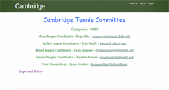 Desktop Screenshot of cambridge.tennisadmin.com